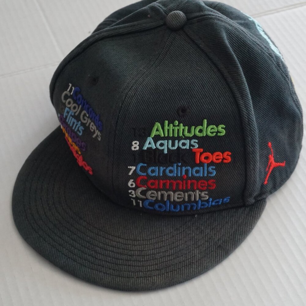 Jordan Hat Multicolor Embroidered Graphic Jumpman Flat Brim